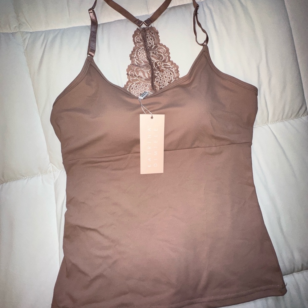 Lace-Back Dusty Rose Camisole